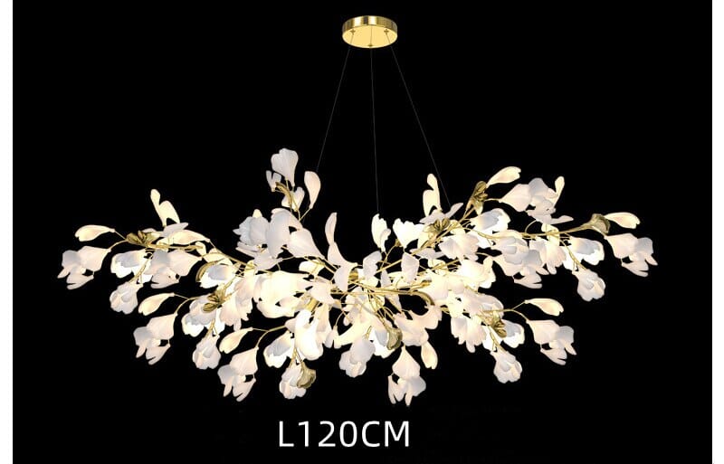 Lampa wisząca LumaPetal z ceramiki z ściemnialnymi diodami LED i miękkim światłem
