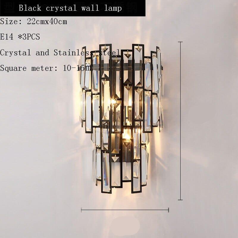 Candeeiro de Cristal Kylar com Elementos LED Coleção Arden