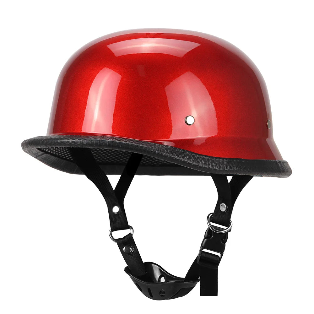 Vintage Half Helmet With German Design, ABS Shell And DOT ECE Certification