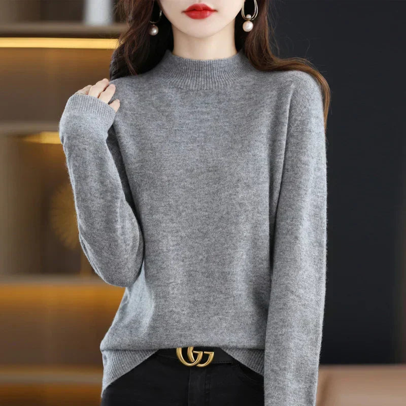 Astra Pure Wool Women's Sweater For Fall And Winter Warmth