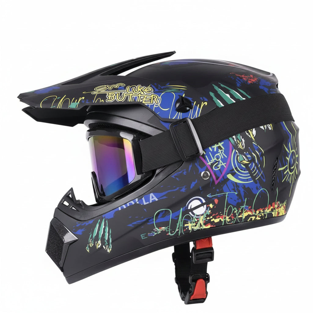 Full-Face Motocross Helmet with DOT & ECE Certification