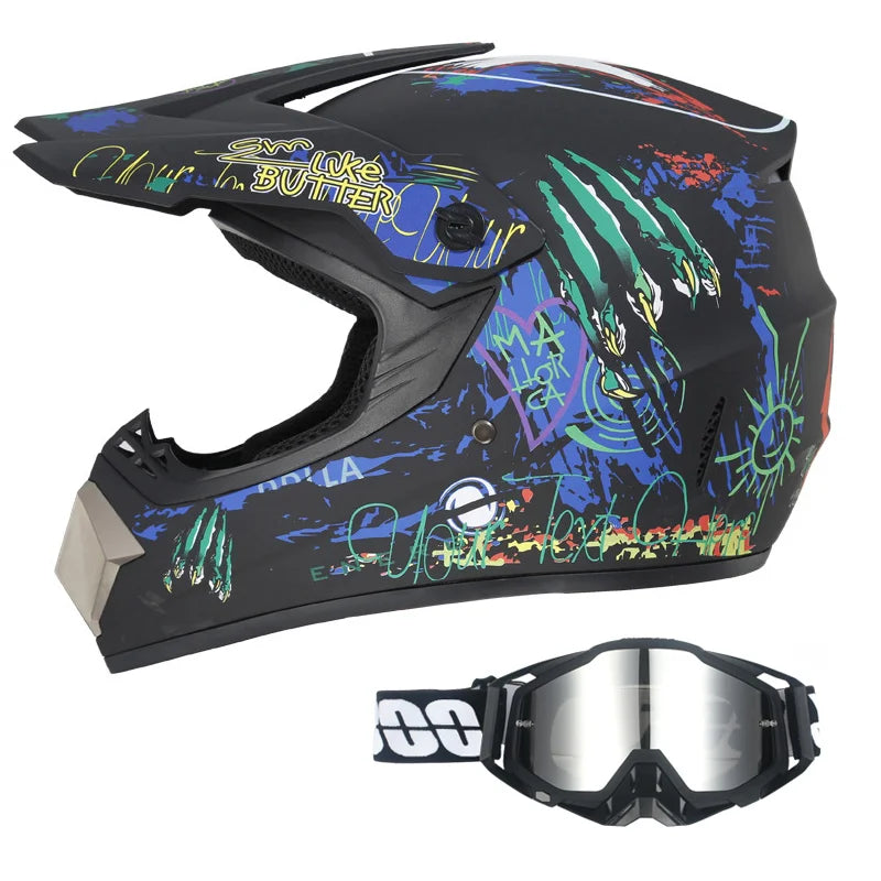 Kids Motocross Helmet with Goggles