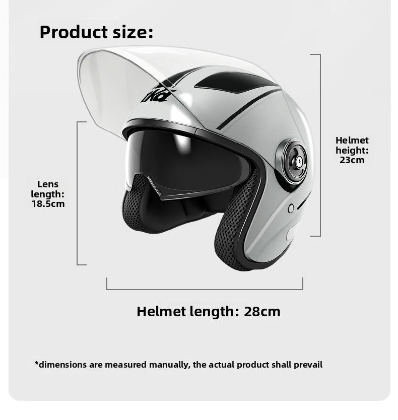 Modułowy kask motocyklowy z podnoszoną szczęką i podwójnymi wizjerami, certyfikowany DOT i ECE