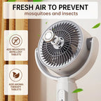 Cordless Oscillating Air Circulation Fan With Remote And Timer For Home Office