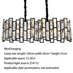 Candeeiro de Cristal Kylar com Elementos LED Coleção Arden