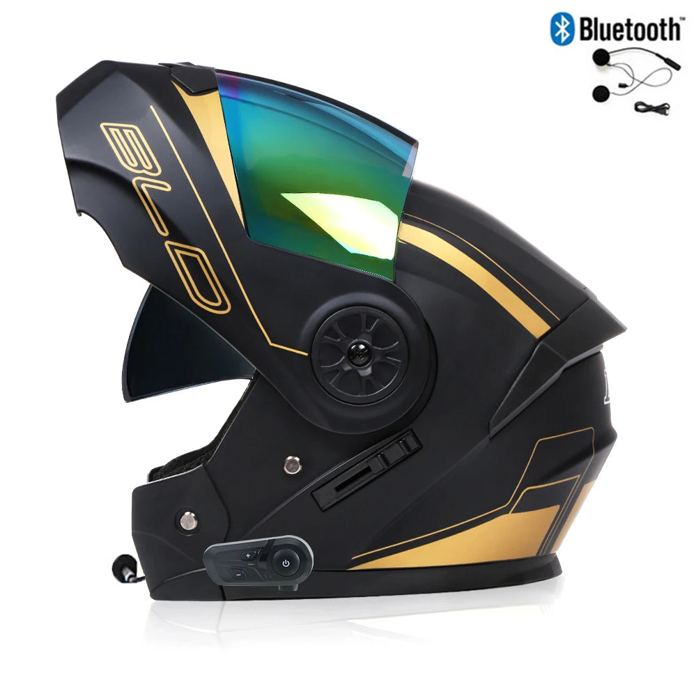 Modular Motorcycle Helmet with Bluetooth Integration