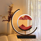 TerraGlow Sand Lamp Creates Tranquil Ambient Light Sculpture