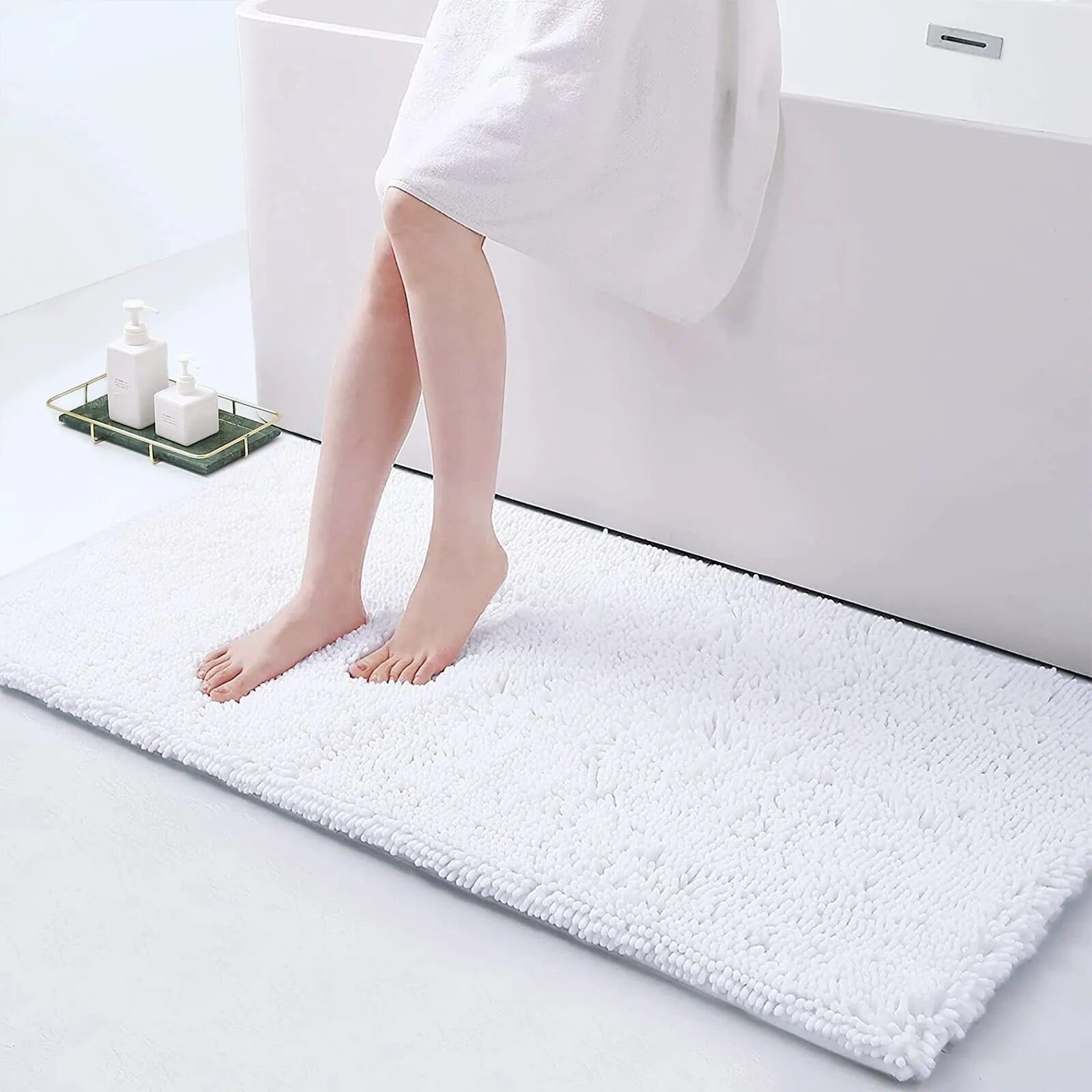 Tapis de bain épais absorbant NimbusStep avec grip antidérapant pour la sécurité