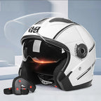 Modułowy kask motocyklowy z podnoszoną szczęką i podwójnymi wizjerami, certyfikowany DOT i ECE