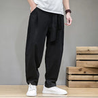 Men's Linen Pants With Relaxed Fit And Airy Comfort