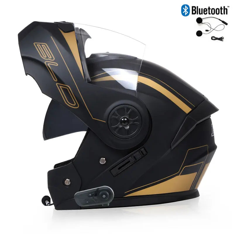 Modular Motorcycle Helmet with Bluetooth Integration