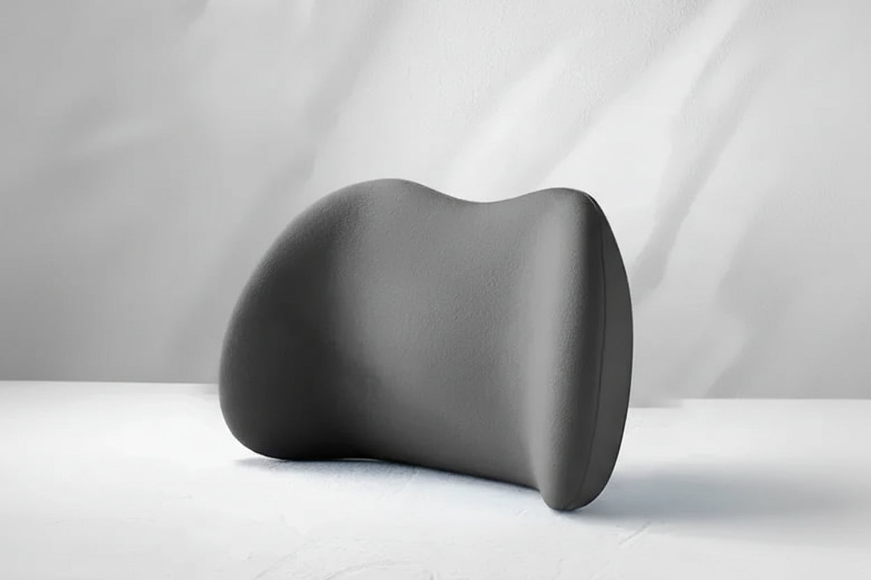 Ergonomisk minnesskumsländryggskudde för bilar, stolar och sängar med avtagbart överdrag