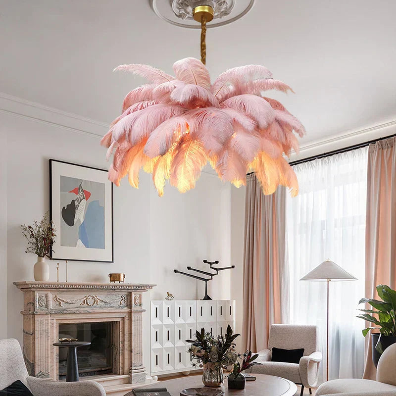 AstraFeather hanglamp, handgemaakt voor moderne verlichting
