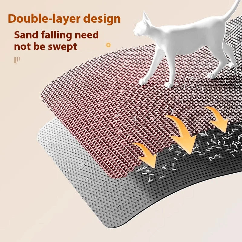 Tapete para Areia de Dupla Camada Ultra-Shield para Proteção de Piso Impermeável e Resistente para Animais de Estimação