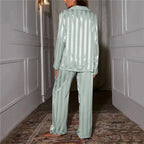 Conjunto de Roupa de Dormir de Seda Lyra Para Mulheres Coleção de Pijamas de Luxo