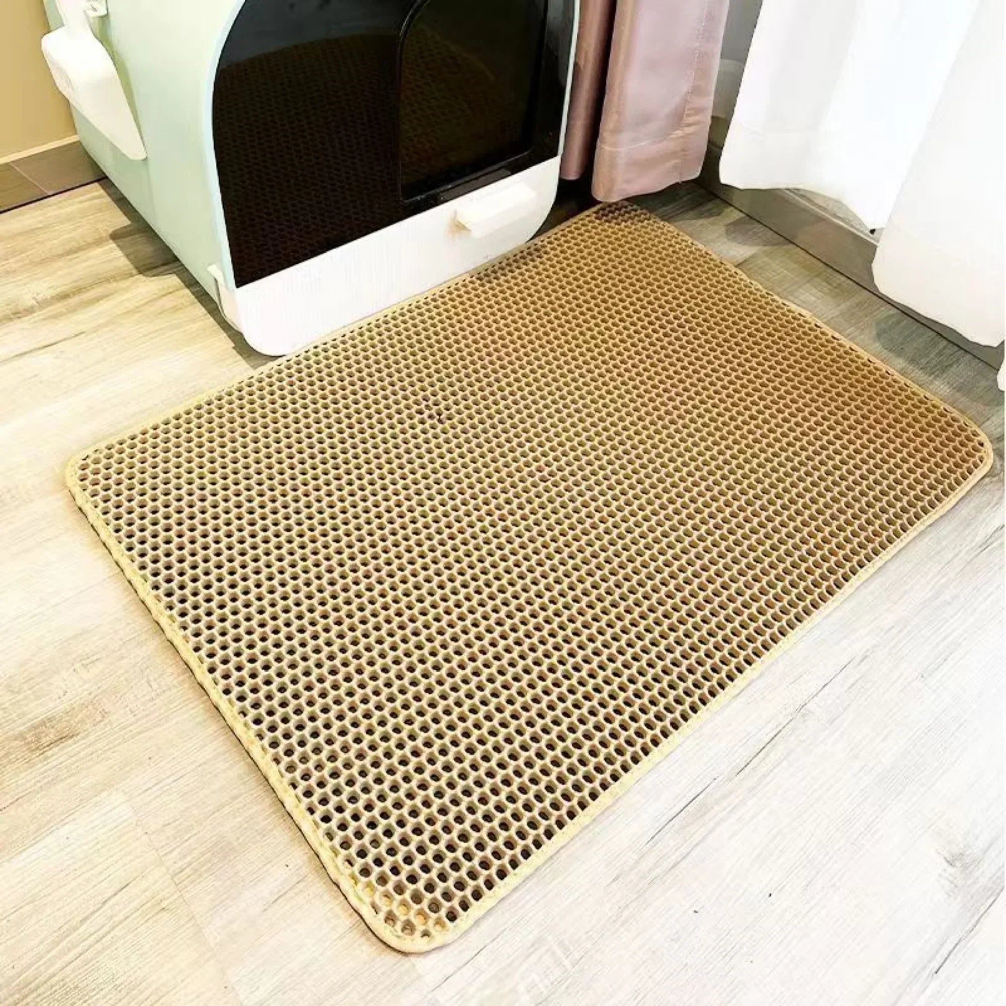 Tapete para Areia de Dupla Camada Ultra-Shield para Proteção de Piso Impermeável e Resistente para Animais de Estimação