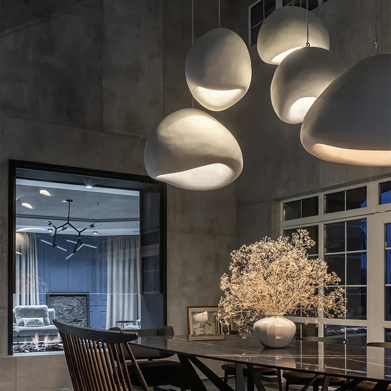WabiSabiGlow Ambient Pendant Light For Minimalist Living Spaces