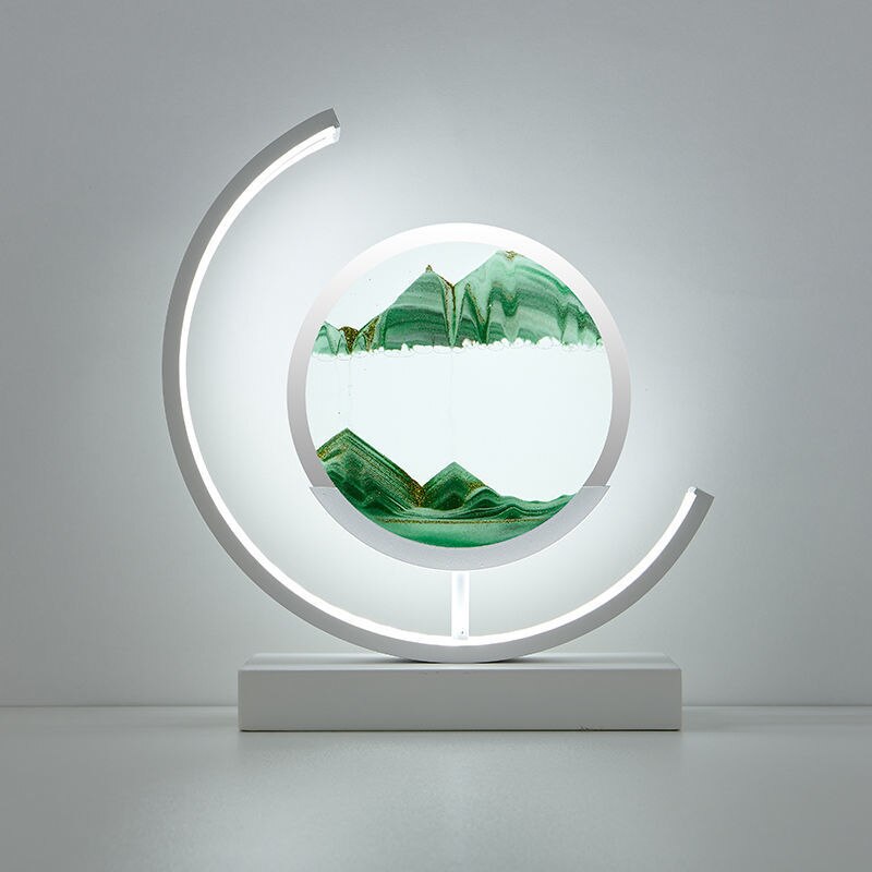 TerraGlow Sand Lamp Creates Tranquil Ambient Light Sculpture