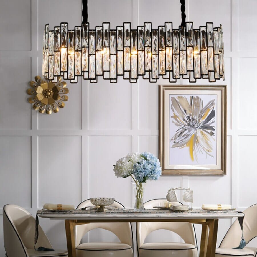 Candeeiro de Cristal Kylar com Elementos LED Coleção Arden