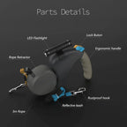 AeroTrail 360 Degree Dual Dog Leash Retractable Walking Lead