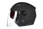 Dual-Visor Half Motorcycle Helmet - DOT Certified