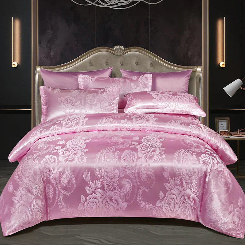 LunaCrest Duvet Cover In Jacquard Fabric For Bedrooms