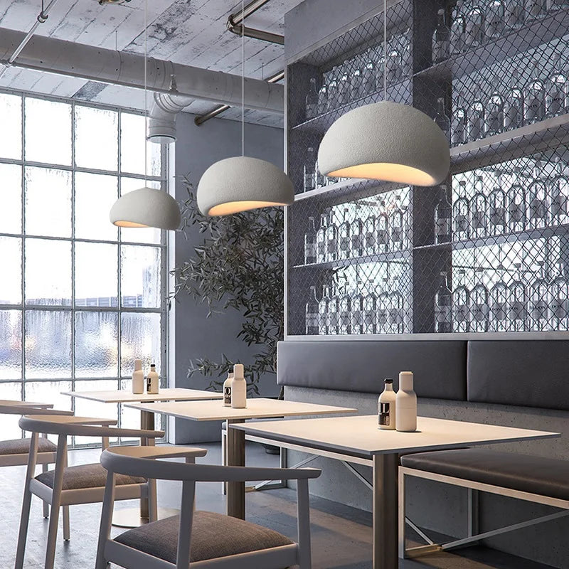 Nordic WabiSabi Adjustable Pendant Light With LED For Dining Room