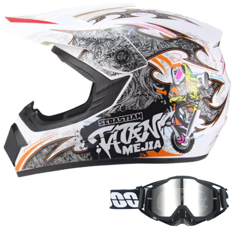 Kids Motocross Helmet with Goggles