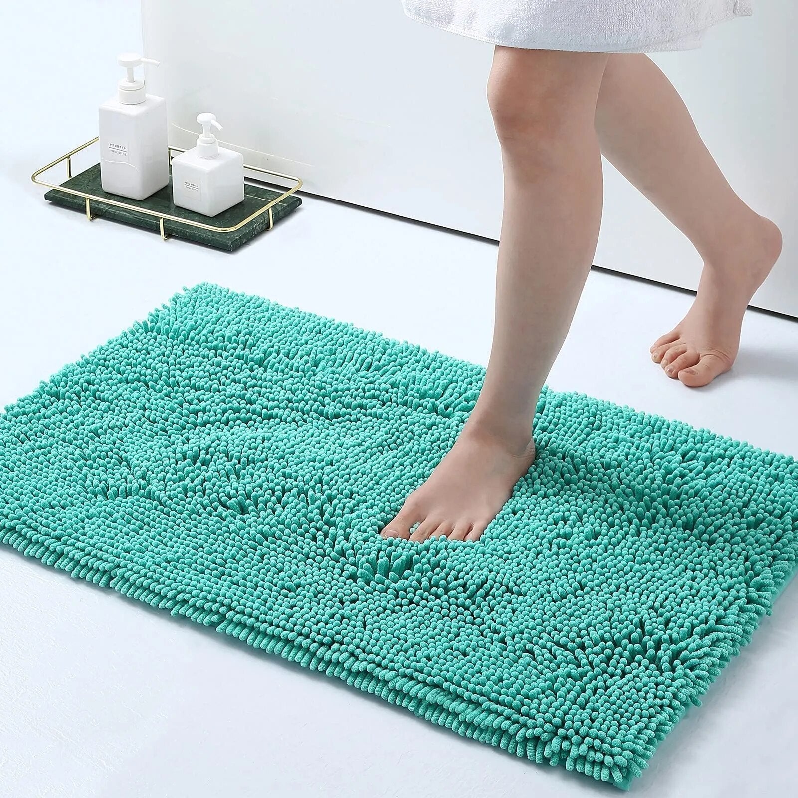 Tapis de bain épais absorbant NimbusStep avec grip antidérapant pour la sécurité