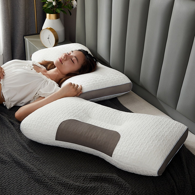 NexaCloud Soft Neck Support Pillow For Back Or Side Sleepers