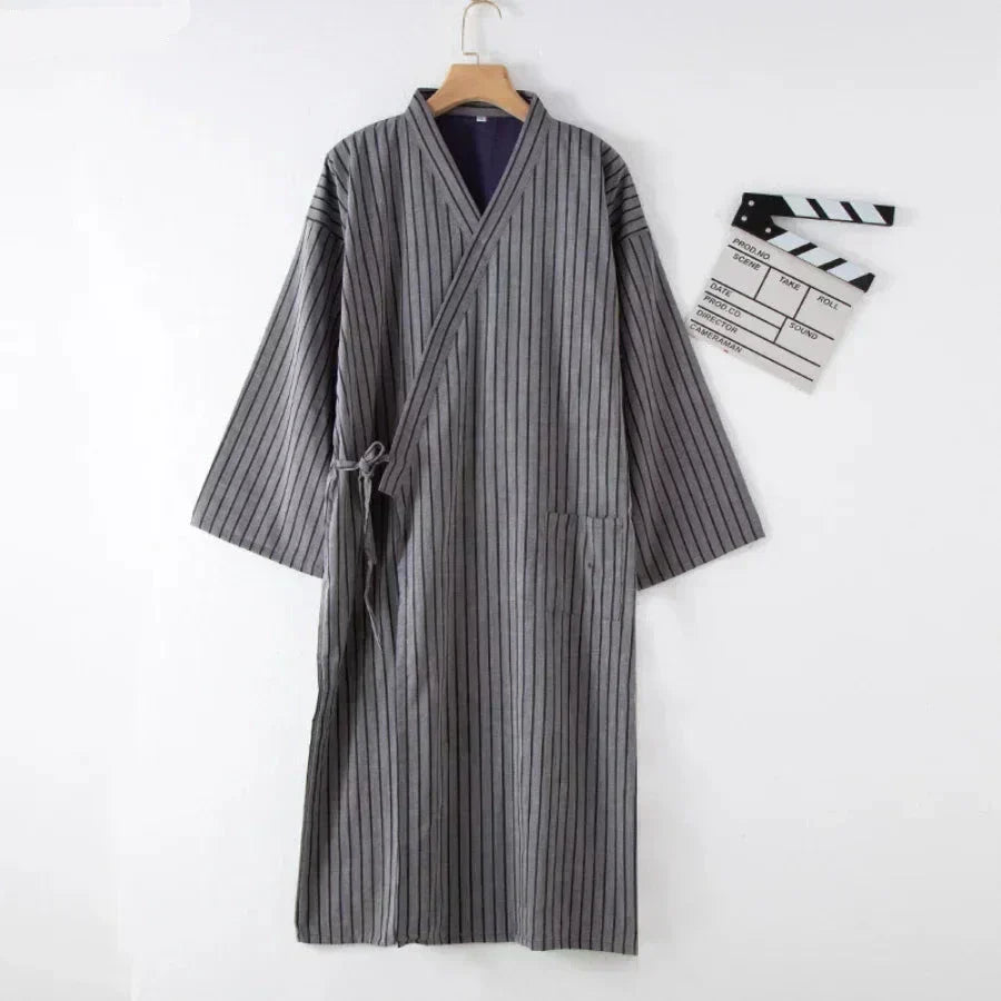 Nadirloft Baumwoll-Kimono-Nachthemd für Herren, Ausgabe 2024