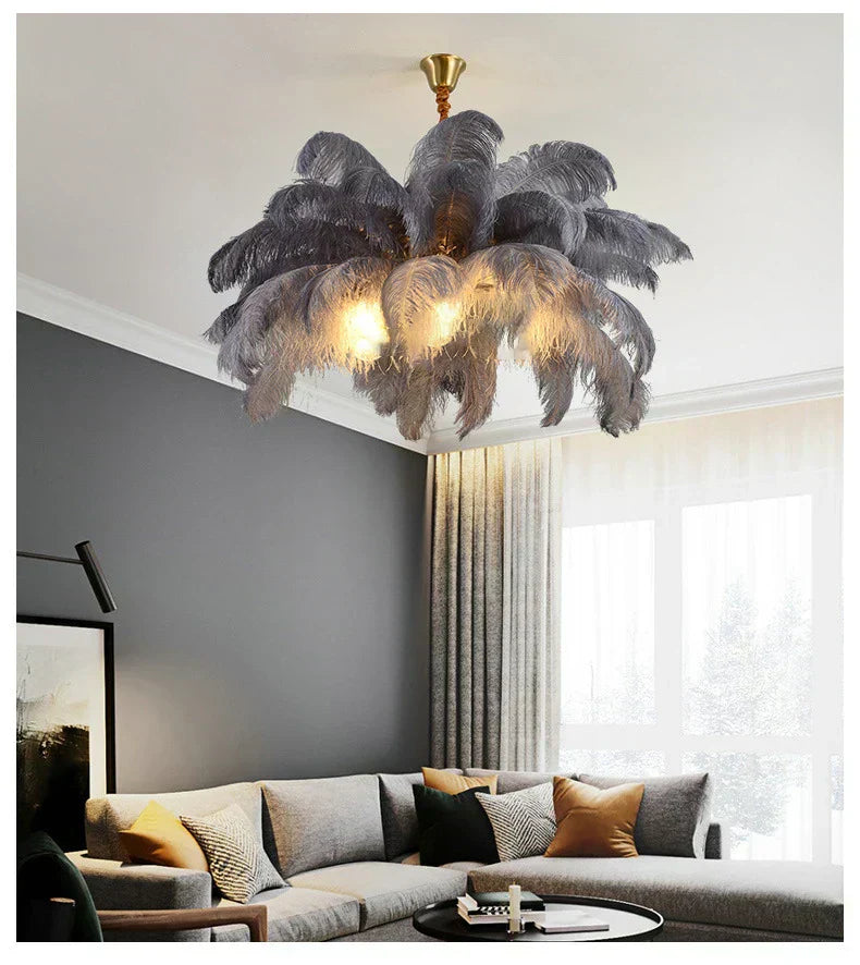 AstraFeather hanglamp, handgemaakt voor moderne verlichting