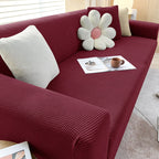 Elastic Sofa Slipcover Anti Slip Backing Washable Fits 1 To 3 Seat Couches