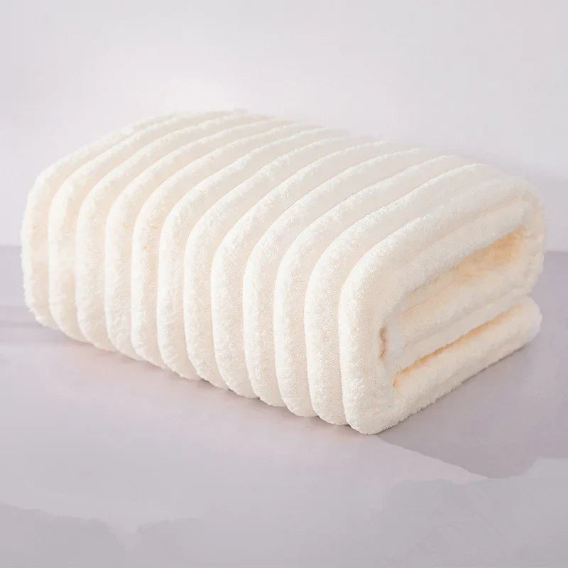 Quick Absorption Coral Plush Towel