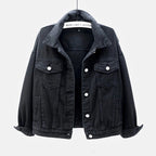 Veste en jean à boutons Harborline Everyday pour femmes