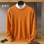 O-Neck Cashmere Sweater By Lyra, Japanese-Knit Design