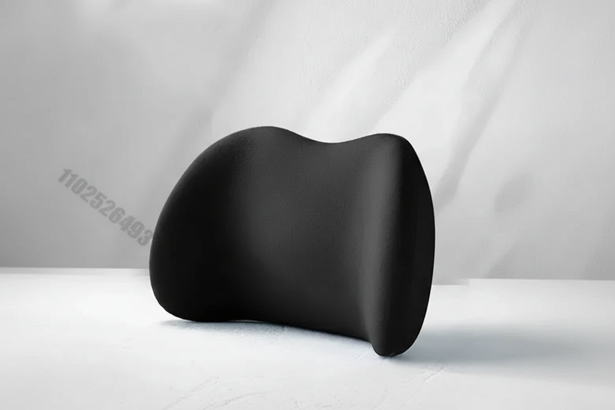 Ergonomisk minnesskumsländryggskudde för bilar, stolar och sängar med avtagbart överdrag