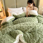 Cozy NylaWeave Weighted Blanket With Lamb Cashmere For Winter Comfort