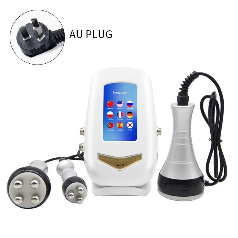Three-Function Ultrasonic Cavitation And RF Body Contouring With Dual RF Handles