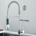 FluxSpout Twin Kitchen Mixer Tap With Spring Spout