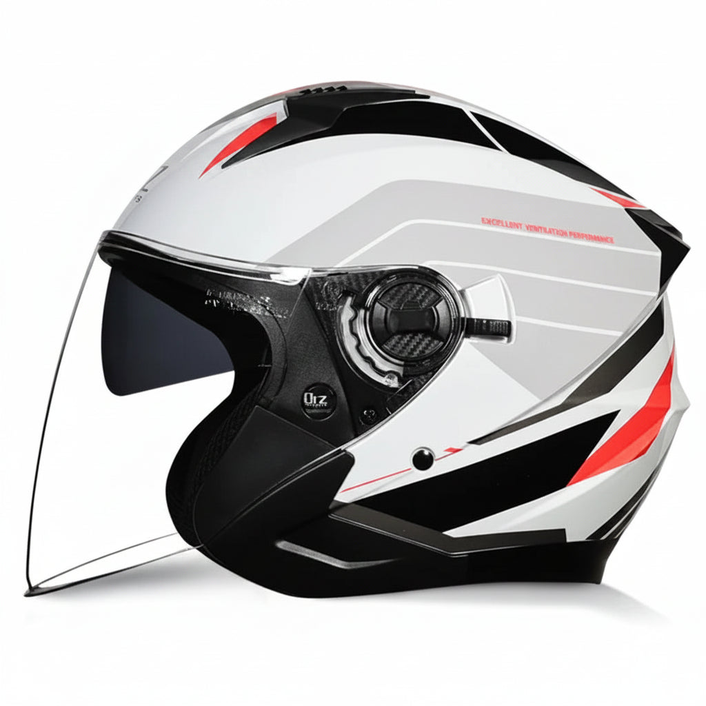 Versatile Half-Helmet with Dual-Lens System