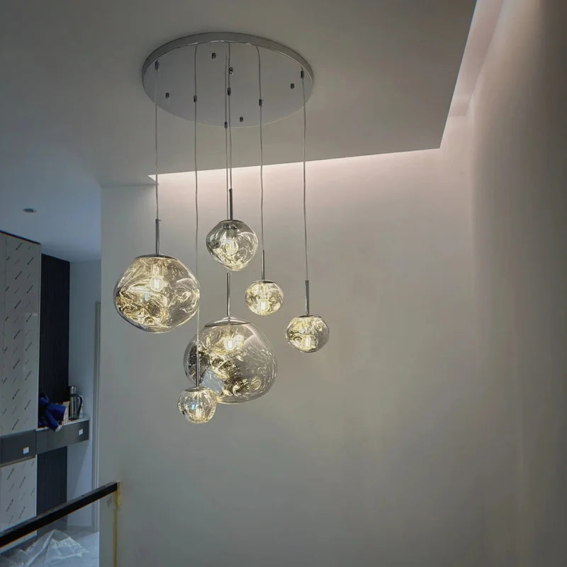 NovaLume Lava Glow LED Sarkıt Lamba Modern Oturma Odaları İçin