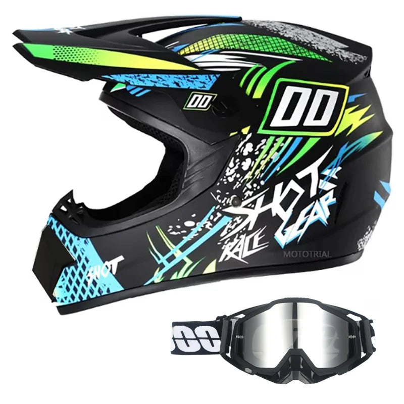 Kids Motocross Helmet with Goggles