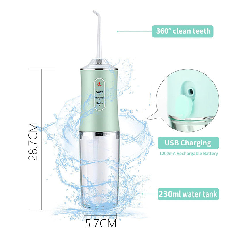 Irrigador dental inalámbrico portátil para limpieza profunda en casa