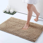 AquaNest Thick Absorbent Bath Mat With Secure Backing For Bathrooms