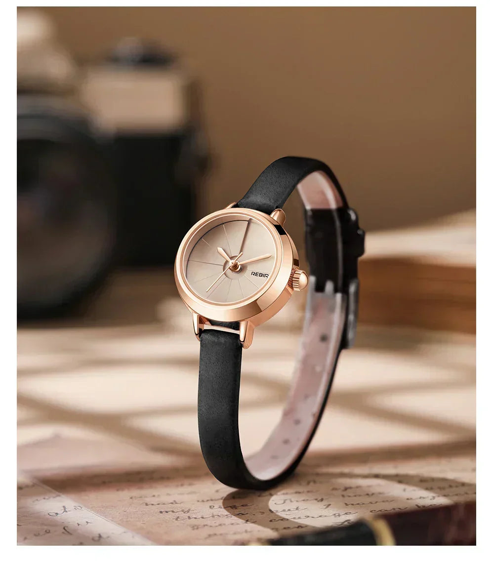 Timeless Mini Leather Watch For Women With Vintage Charm