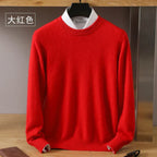 O-Neck Cashmere Sweater By Lyra, Japanese-Knit Design