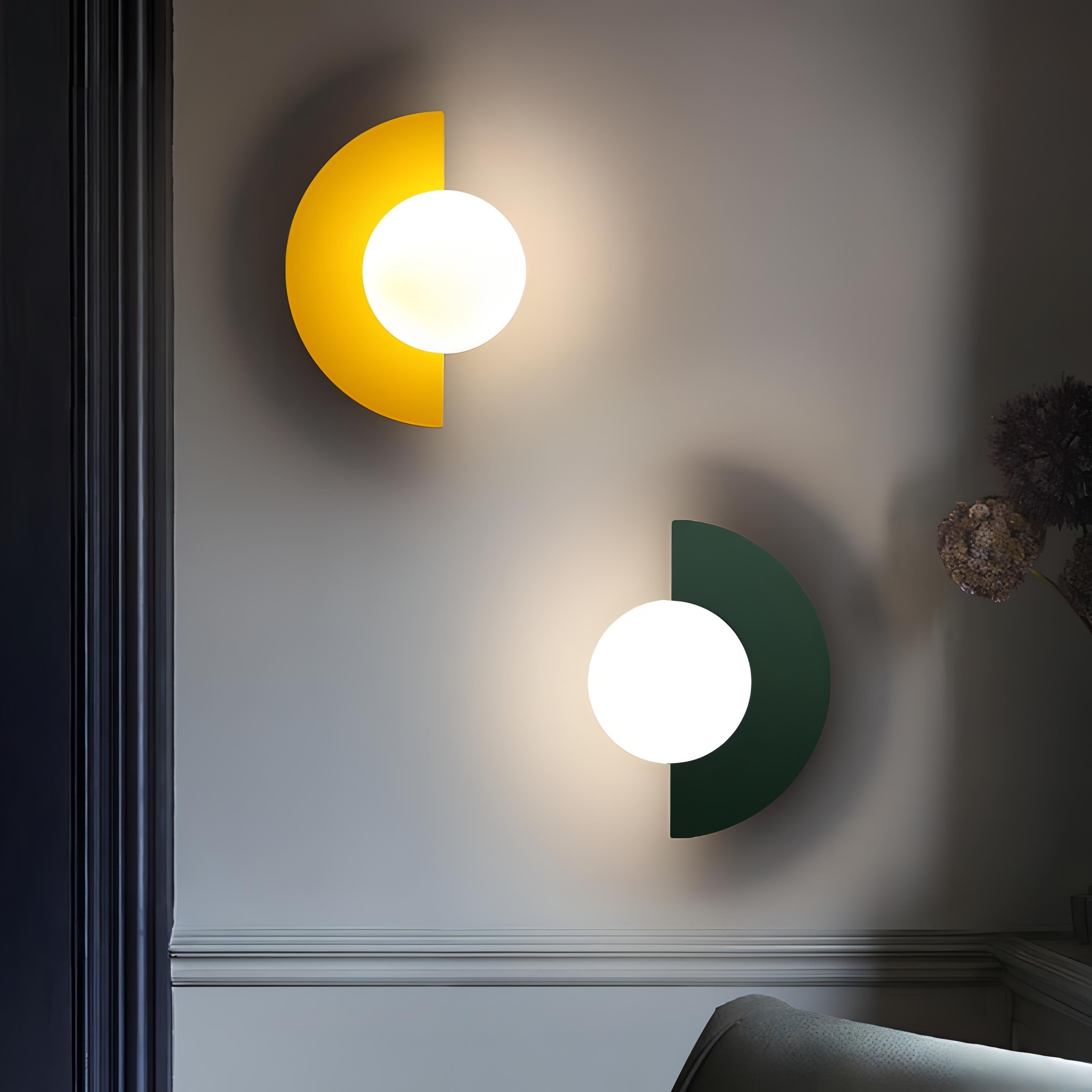 Aurelia Nordic Semicircle Wall Light For Living Areas With Soft Glow