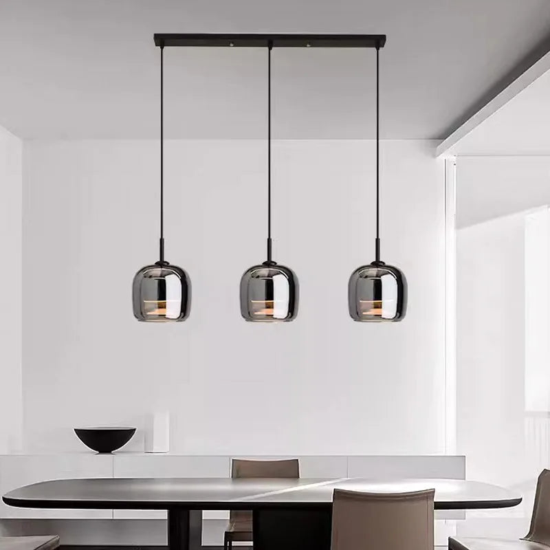 Nordisk glas LED pendel til moderne lysekroner