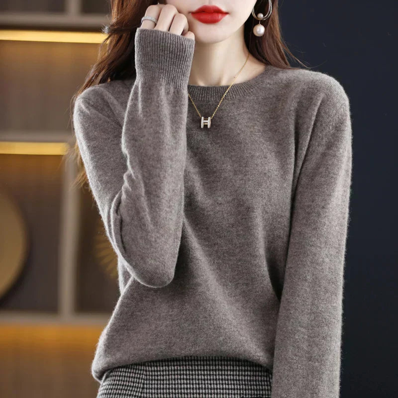 LyraSoar Wool And Cashmere Knit Sweater Winter Wear